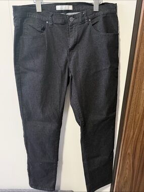 Perry Ellis Men's Straight Black Jeans